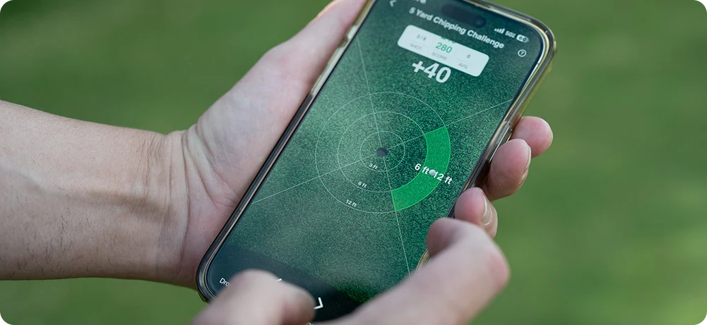 Chipping Challenge in the Handy Golf app