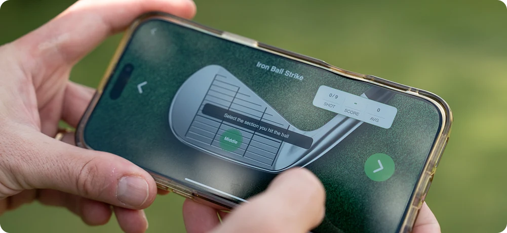 Iron Ball Strike in the Handy Golf app