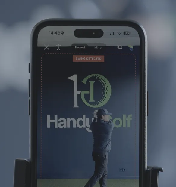 The Handy Golf app detecting and capturing a swing automatically