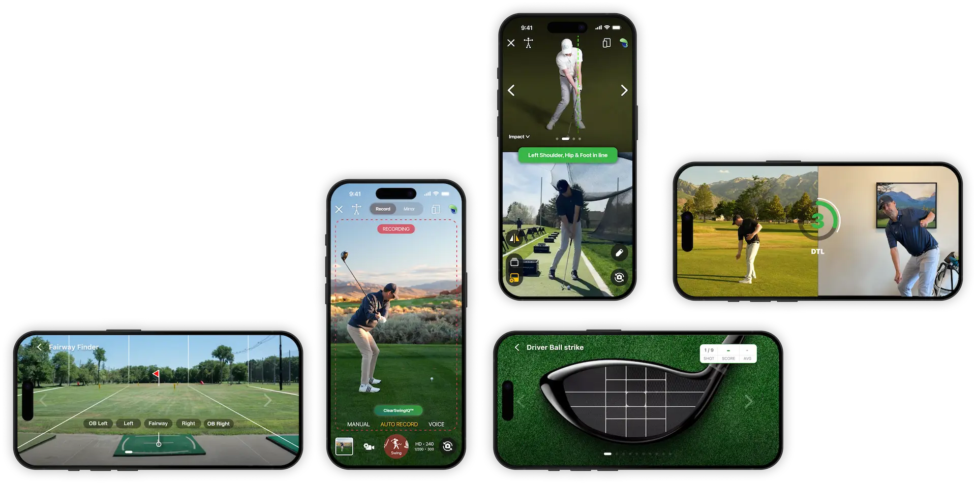 handy golf mobile screens